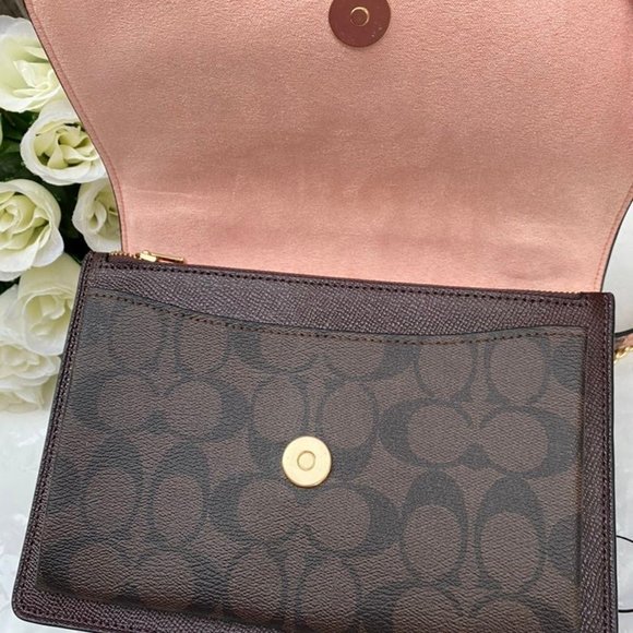 NWT Coach Klare Crossbody In Signature Canvas c7589 $398 - Picture 5 of 10